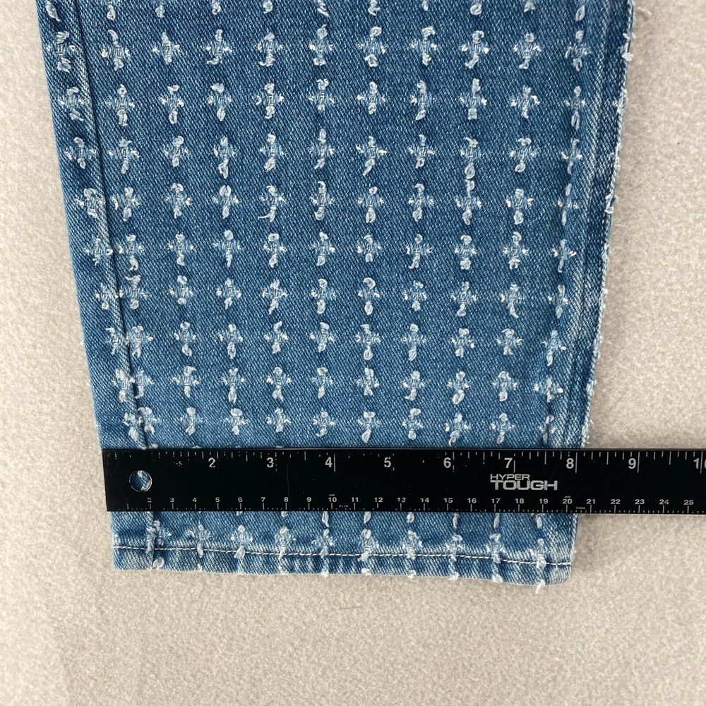PacSun 90's Boyfriend Jeans Women's 27 Blue Distressed Denim Straight Leg Y2K - Picture 11 of 14